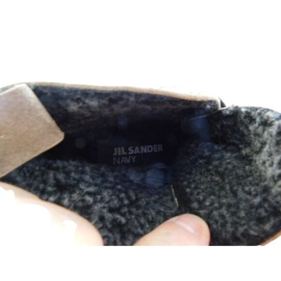 Jil Sander Size 35 / 4.5-5 Designer Heeled Lace Up Suede Warm Boots - Picture 6 of 6